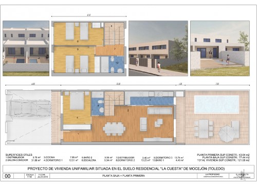 VIVIENDAS UNIFAMILIARES ADOSADAS SITAS EN C/ BOLIVIA MR1-9 A MR1-12 MOCEJON (Toledo)